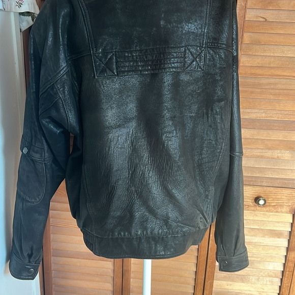 U2 Wear Me Out vintage leather jacket size m black lining. - Picture 4 of 9